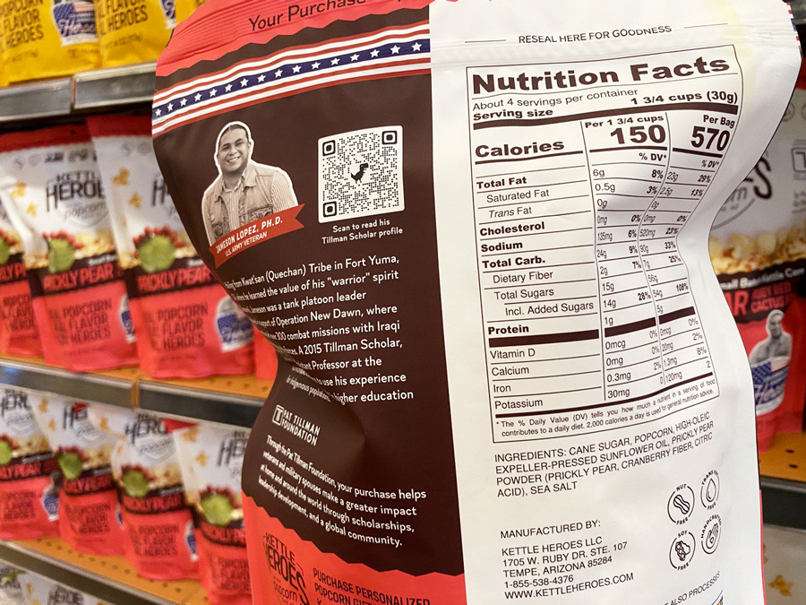 Kettle Heroes Popcorn Nutrition Facts